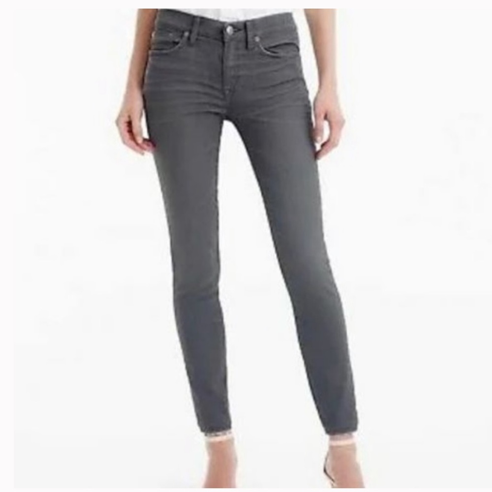 J.Crew sateen gray toothpick jeans